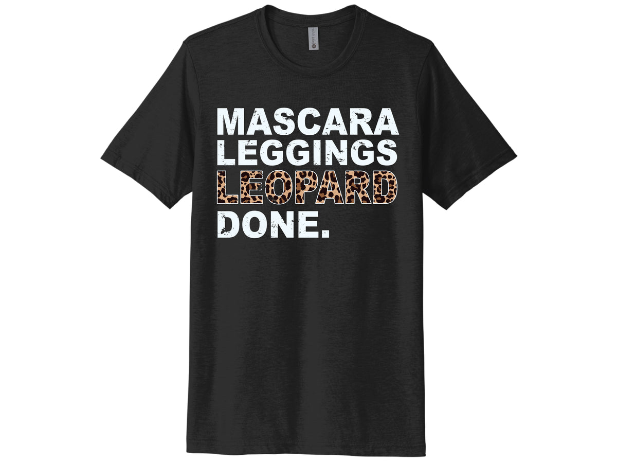 Mascara Leggings Leopard Done Shirt