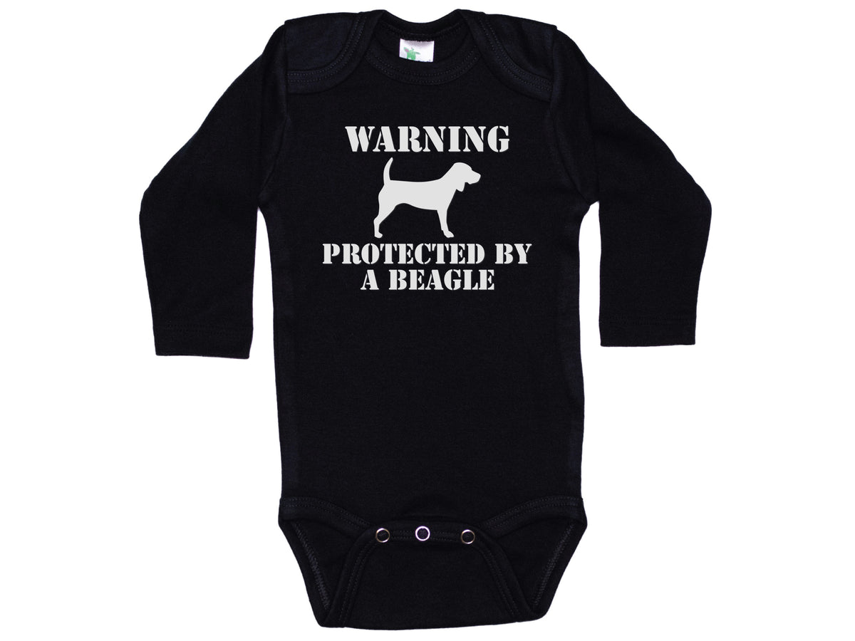 Warning Protected By A Beagle Onesie®