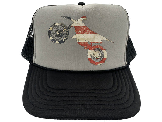Dirt Bike Flag Hat