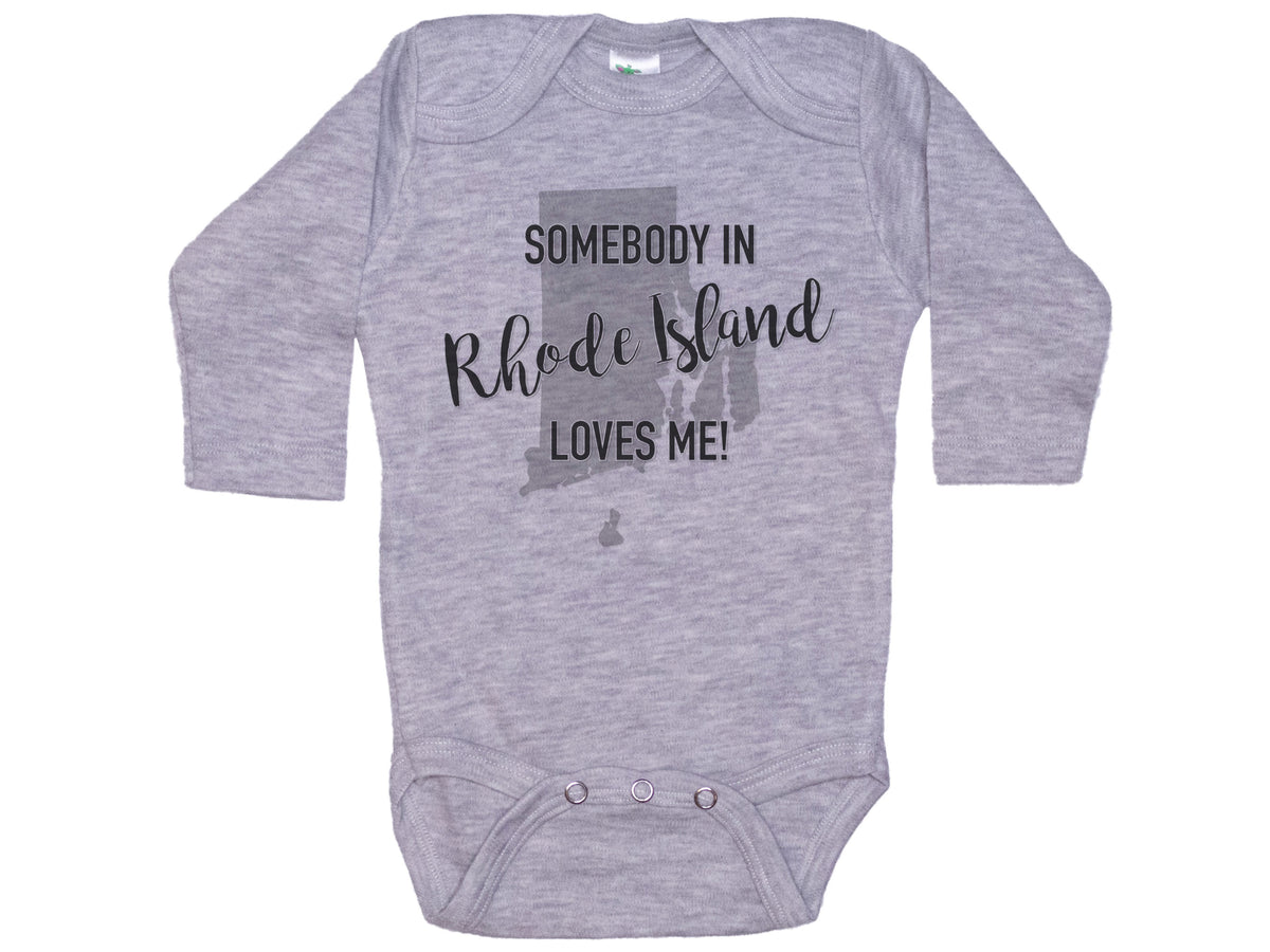 Somebody In Rhode Island Loves Me Onesie®