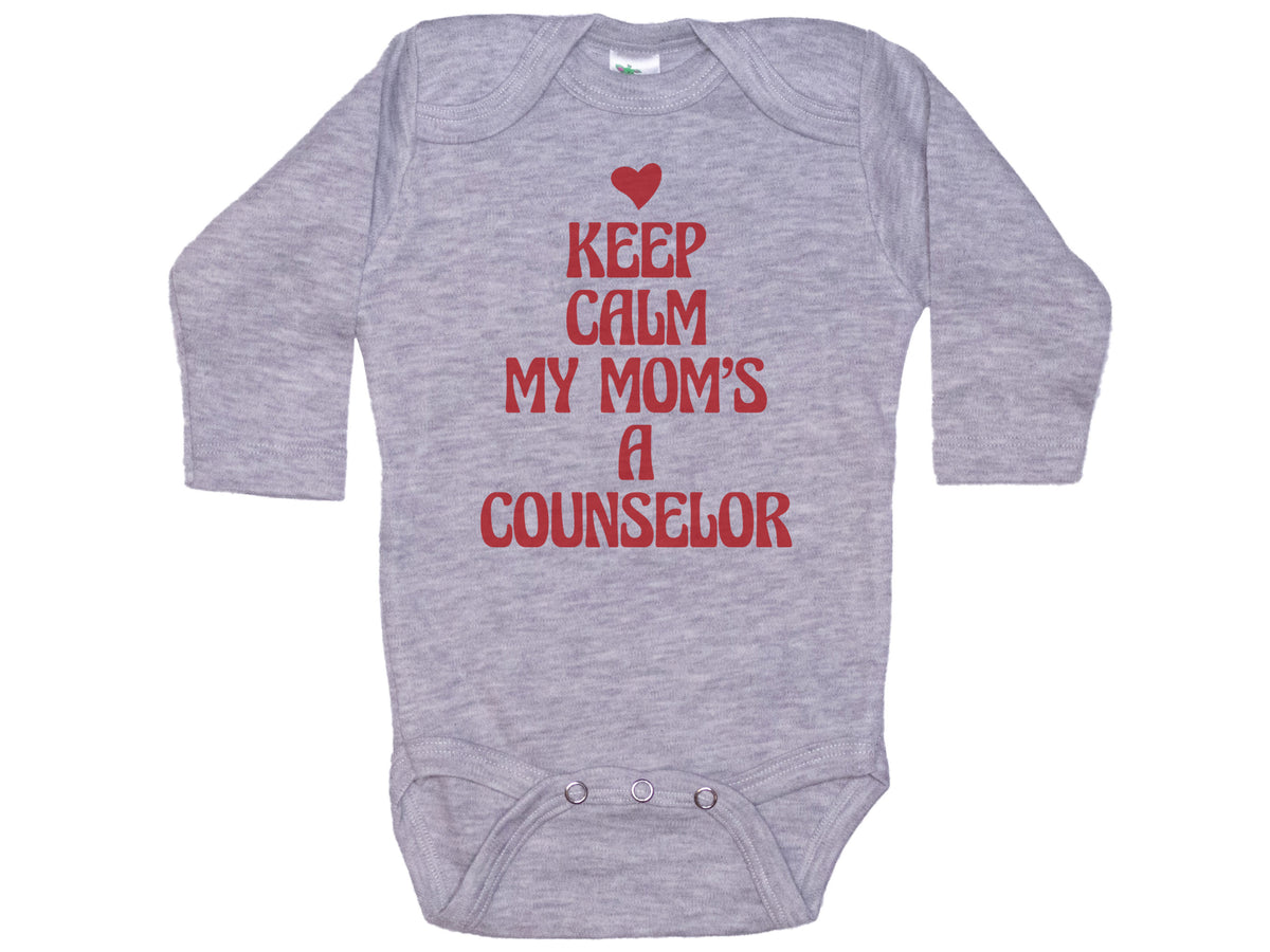 Keep Calm My Mom's A Counselor Onesie®