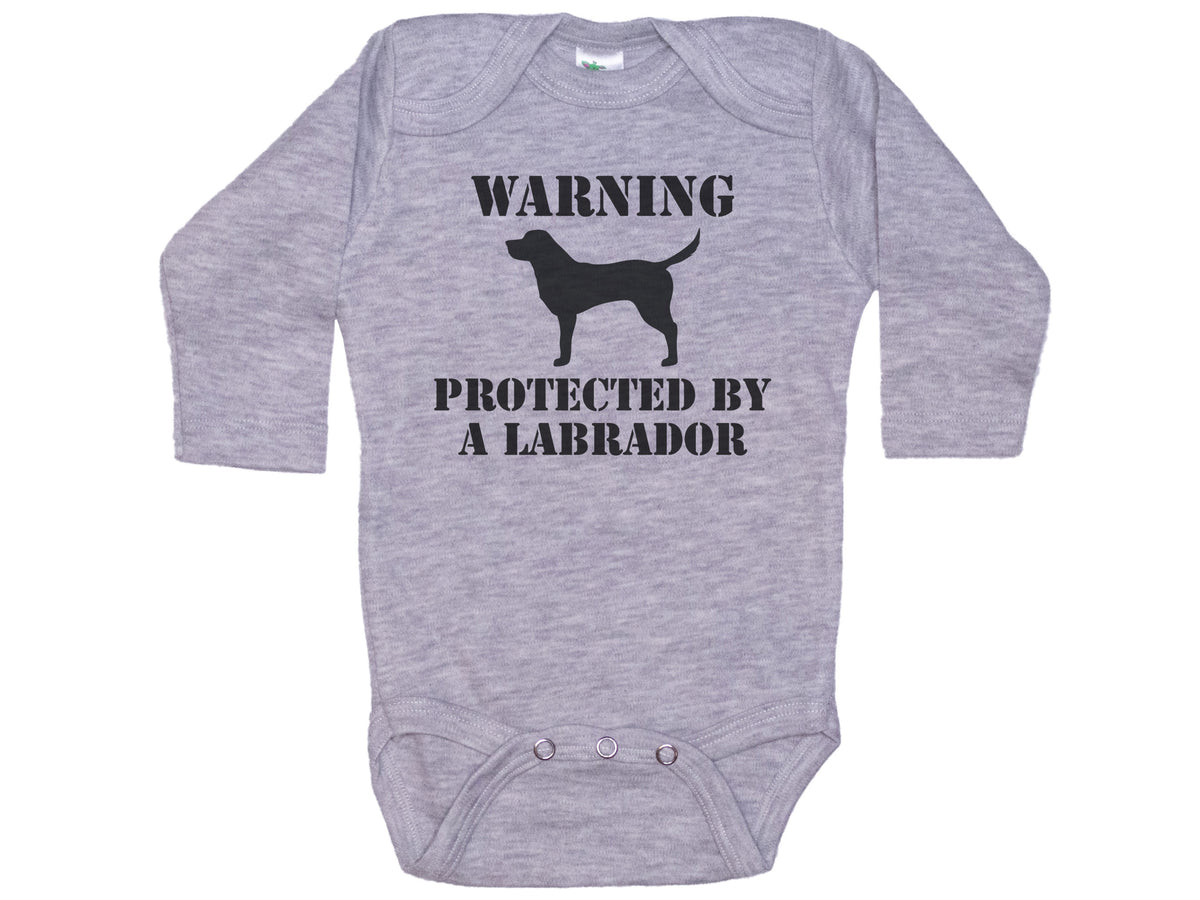 Warning Protected By A Lab Onesie®