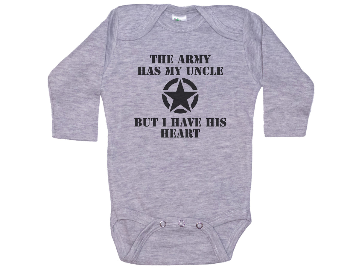 The Army Has My Uncle But I Have His Heart Onesie®