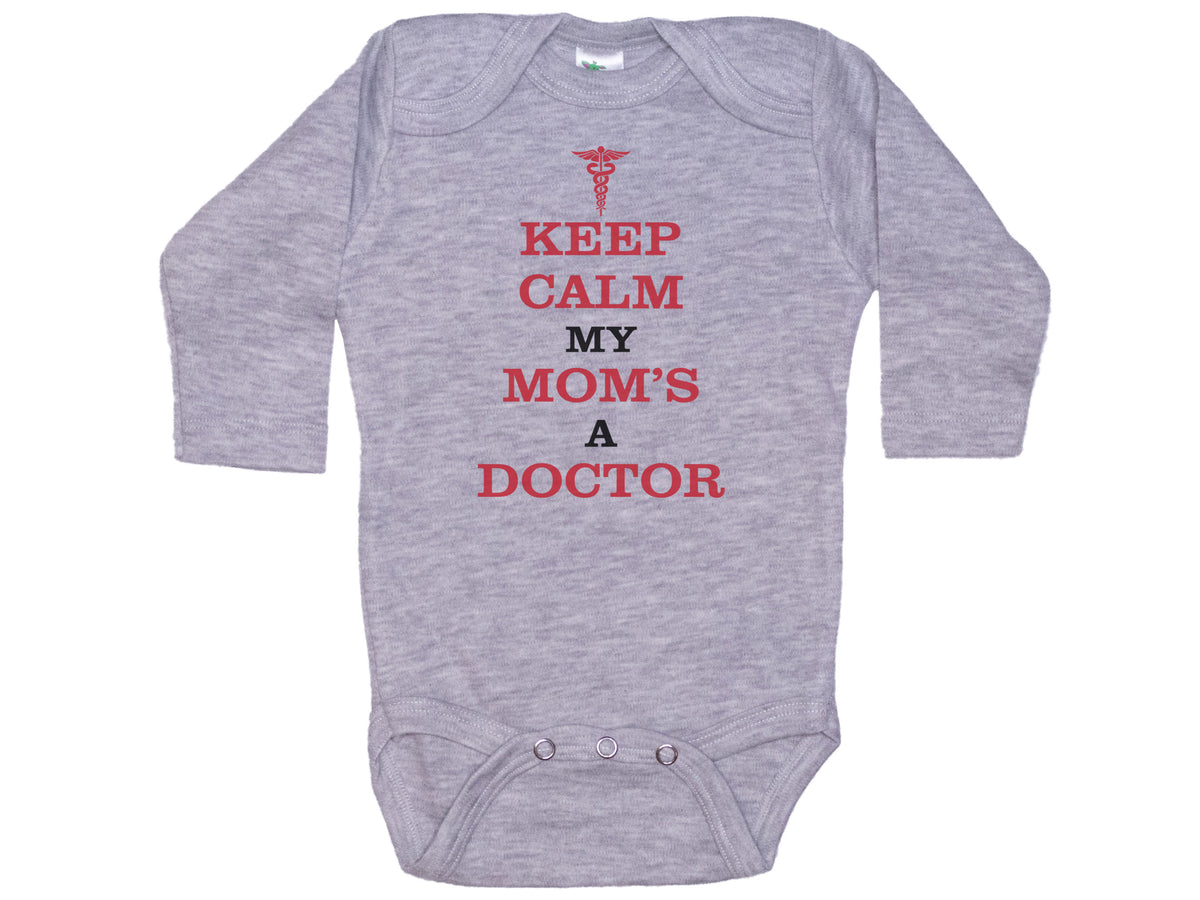 Keep Calm My Mom's A Doctor Onesie®