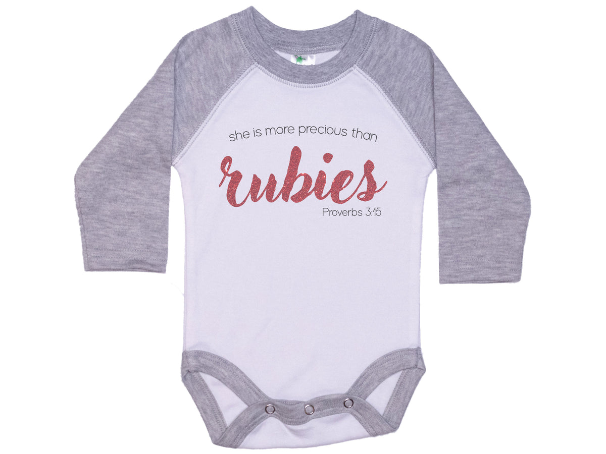 She Is More Precious Than Rubies Onesie®