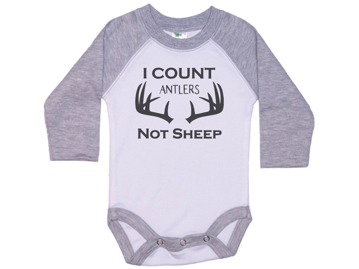 I Count Antlers Not Sheep Onesie®