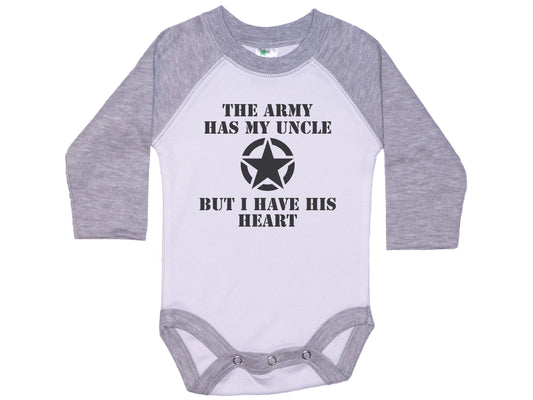 The Army Has My Uncle But I Have His Heart Onesie®