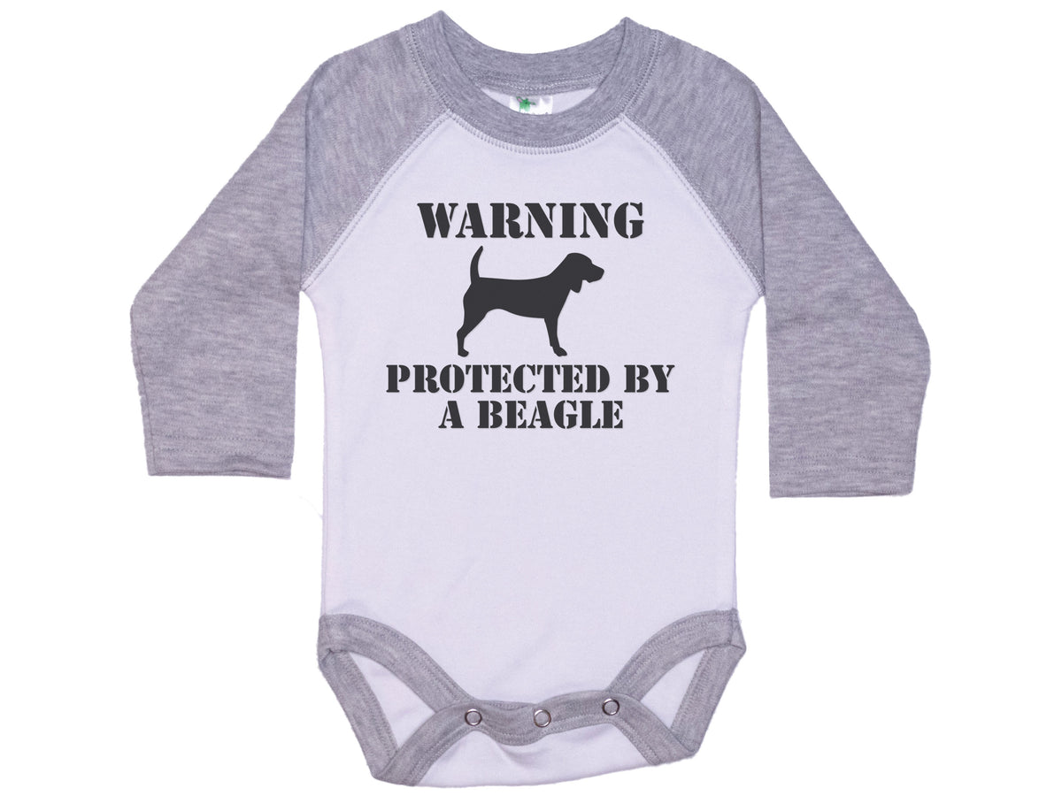 Warning Protected By A Beagle Onesie®