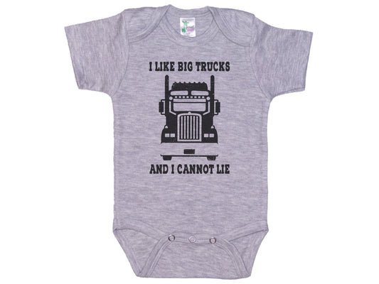 I Like Big Trucks And I Cannot Lie Onesie®