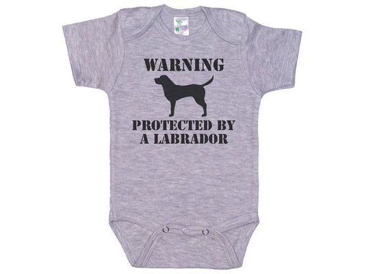Warning Protected By A Lab Onesie®