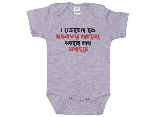 I Listen To Heavy Metal With My Uncle Onesie®