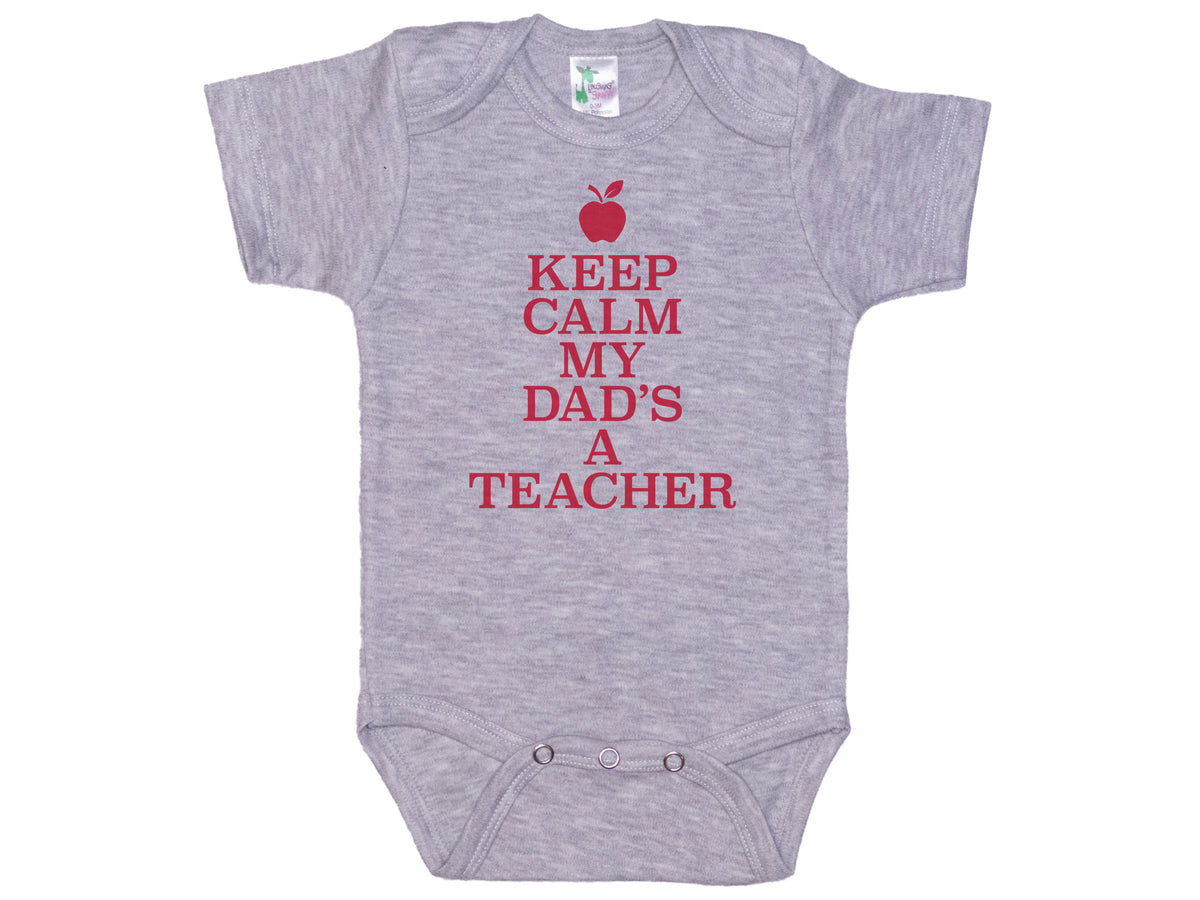 Keep Calm My Dad's A Teacher Onesie®