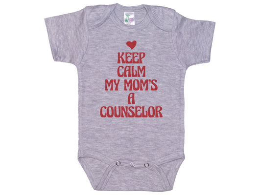 Keep Calm My Mom's A Counselor Onesie®