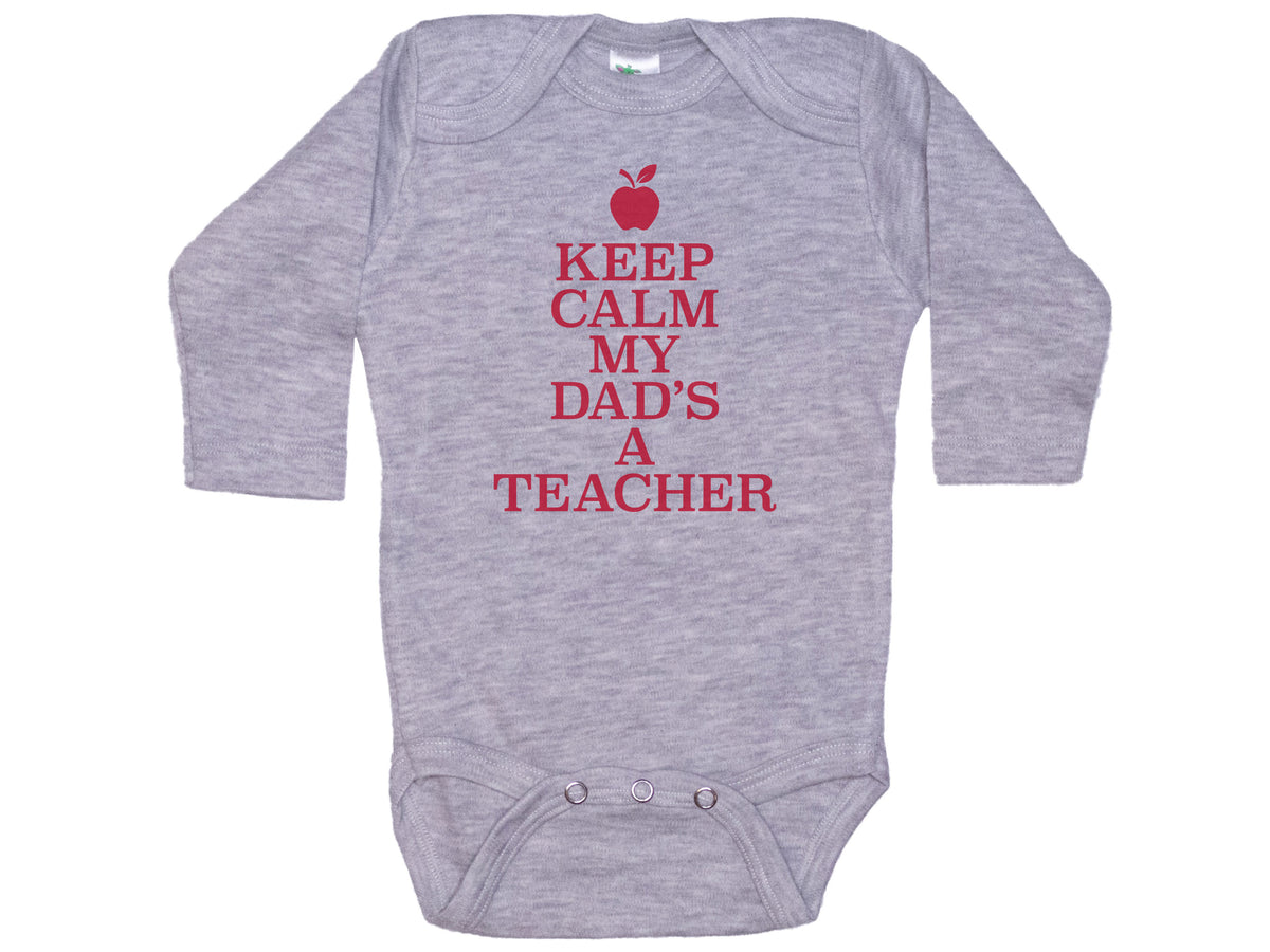 Keep Calm My Dad's A Teacher Onesie®