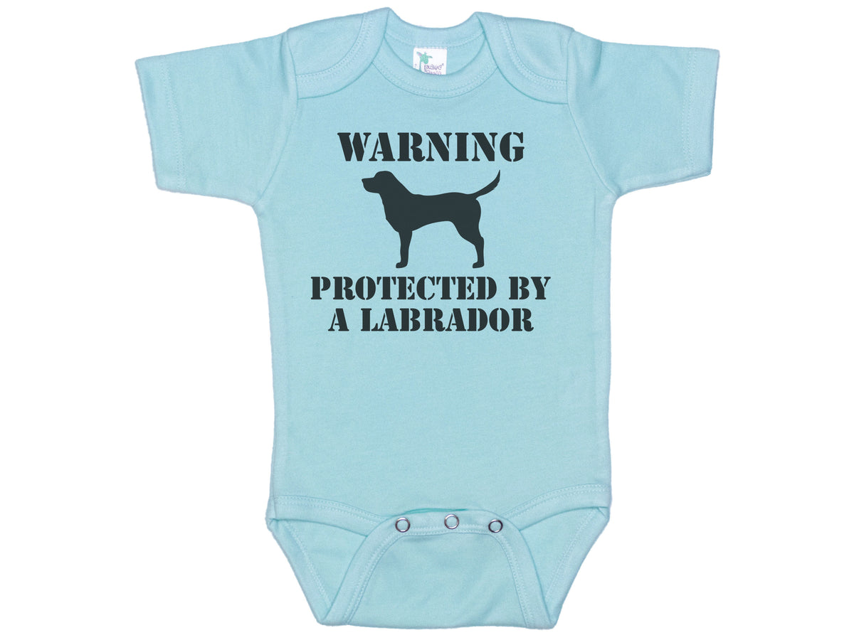 Warning Protected By A Lab Onesie®