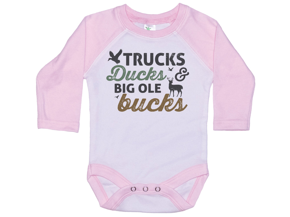 Trucks Ducks & Big Ole Bucks Onesie®