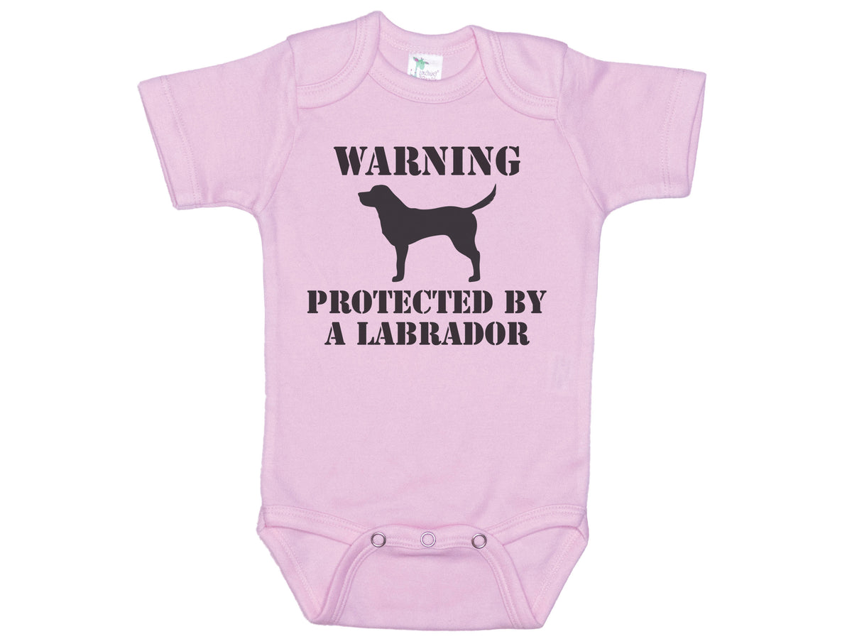 Warning Protected By A Lab Onesie®
