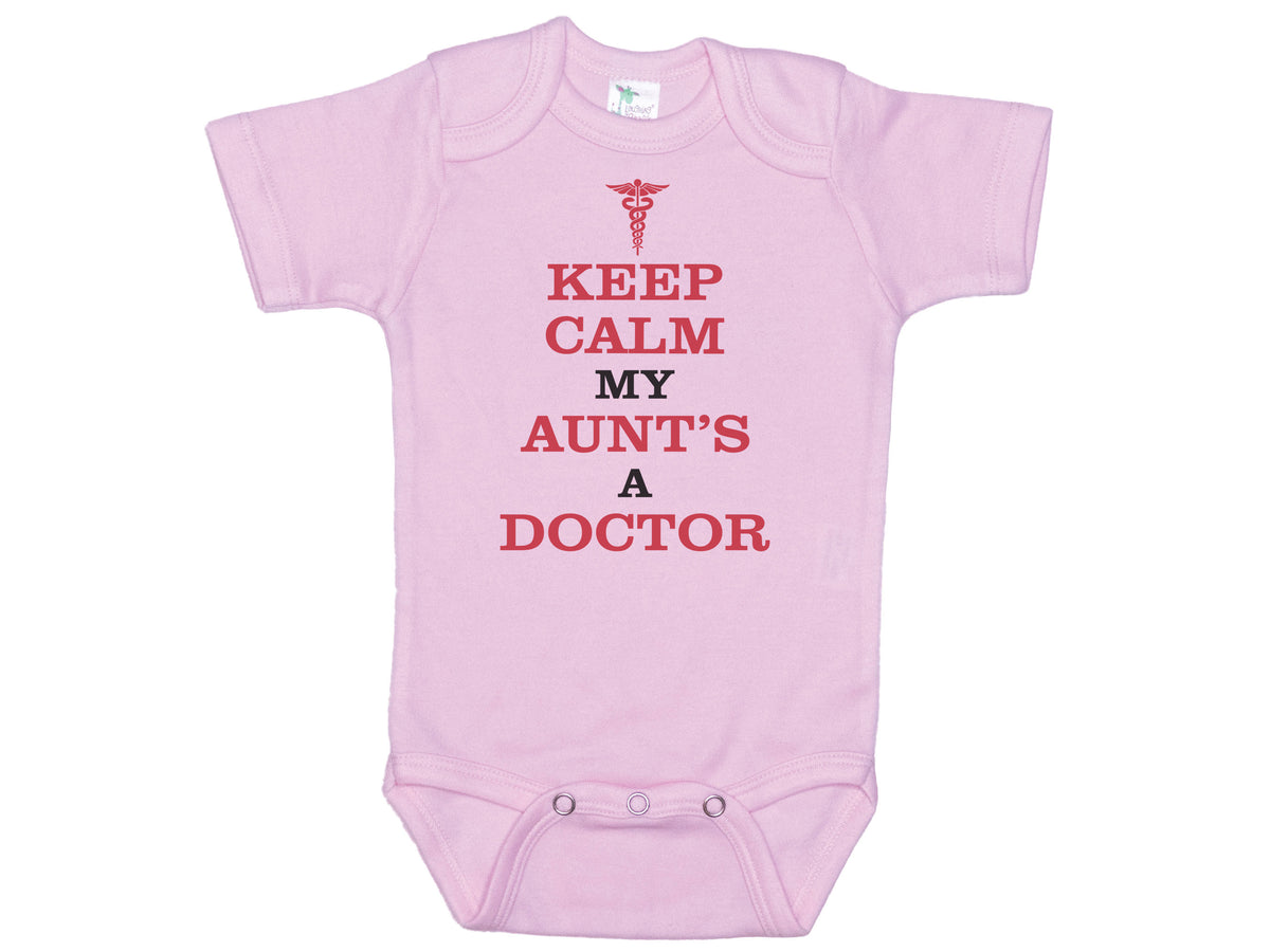 Keep Calm My Aunt's A Doctor Onesie®
