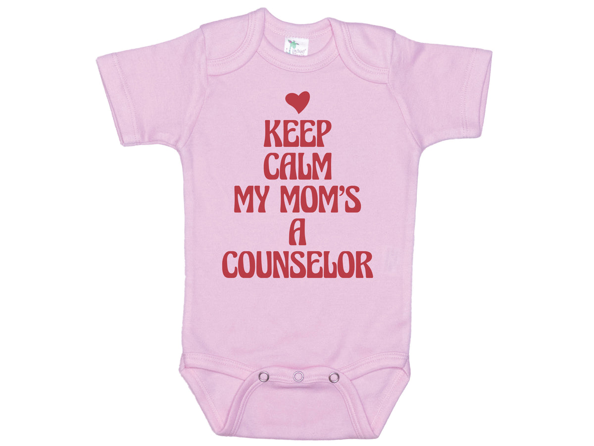 Keep Calm My Mom's A Counselor Onesie®