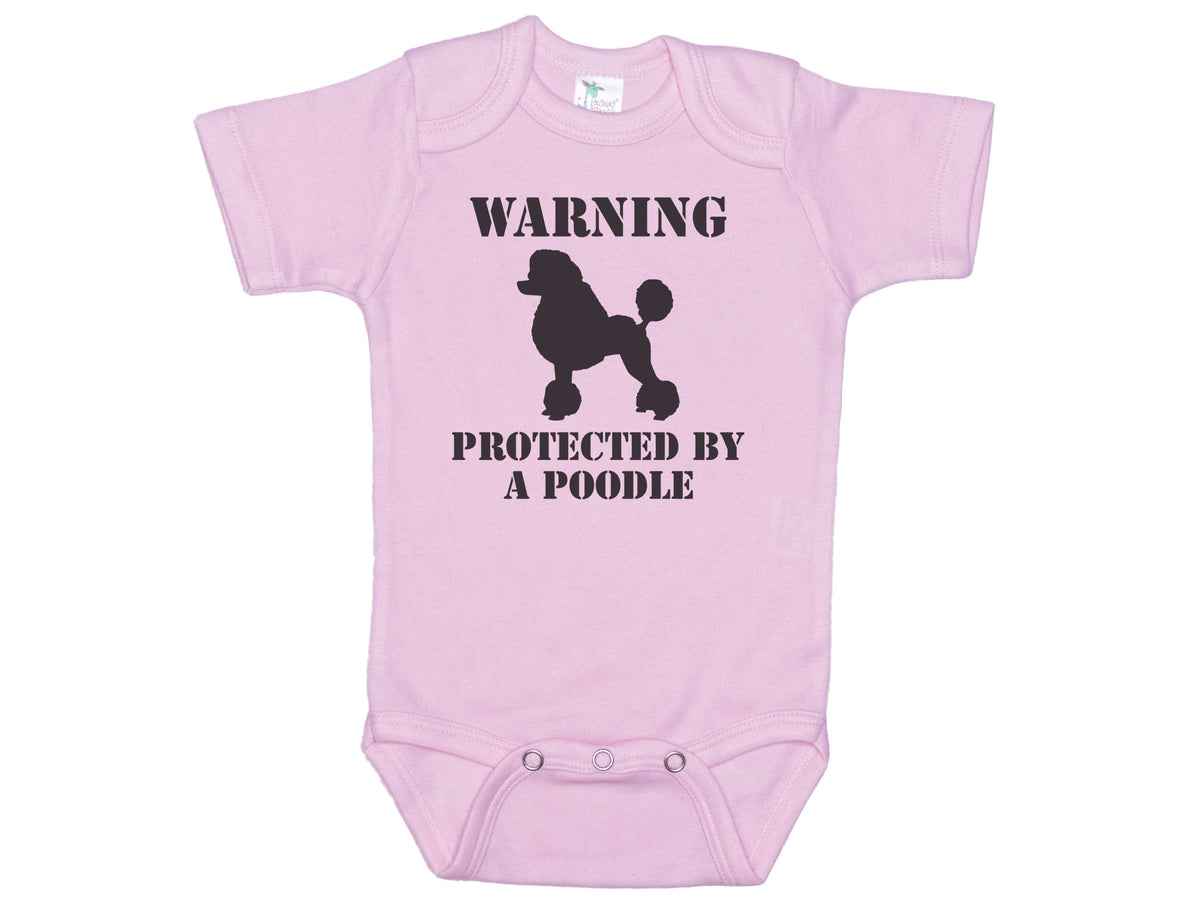 Warning Protected By A Poodle Onesie®