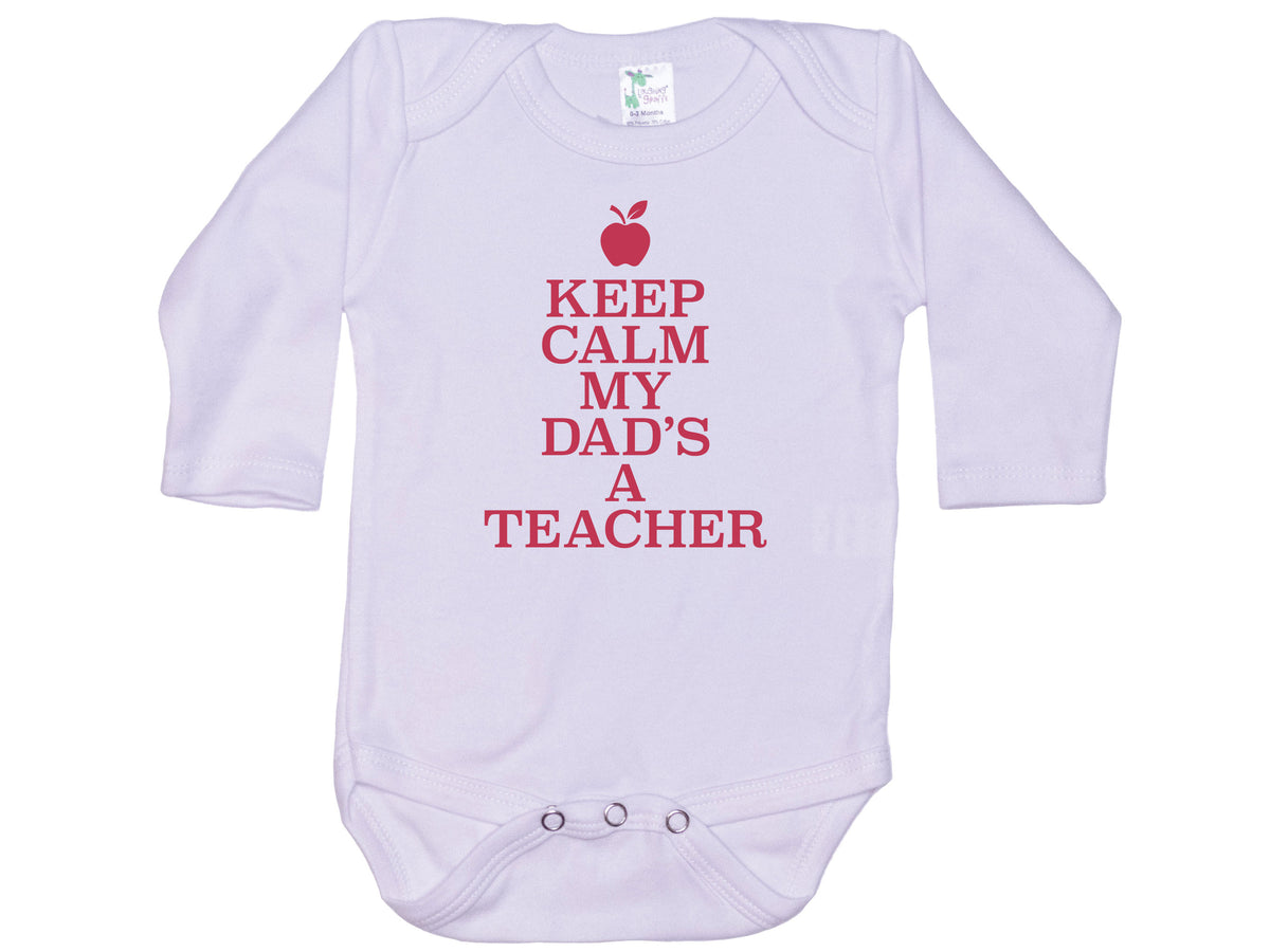 Keep Calm My Dad's A Teacher Onesie®