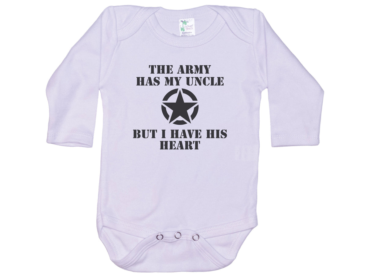 The Army Has My Uncle But I Have His Heart Onesie®