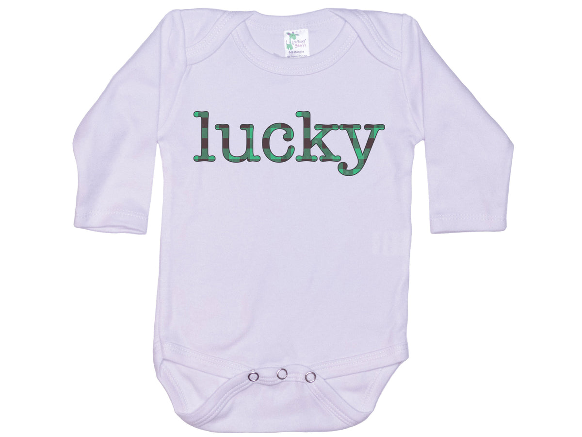 Lucky Plaid Onesie®