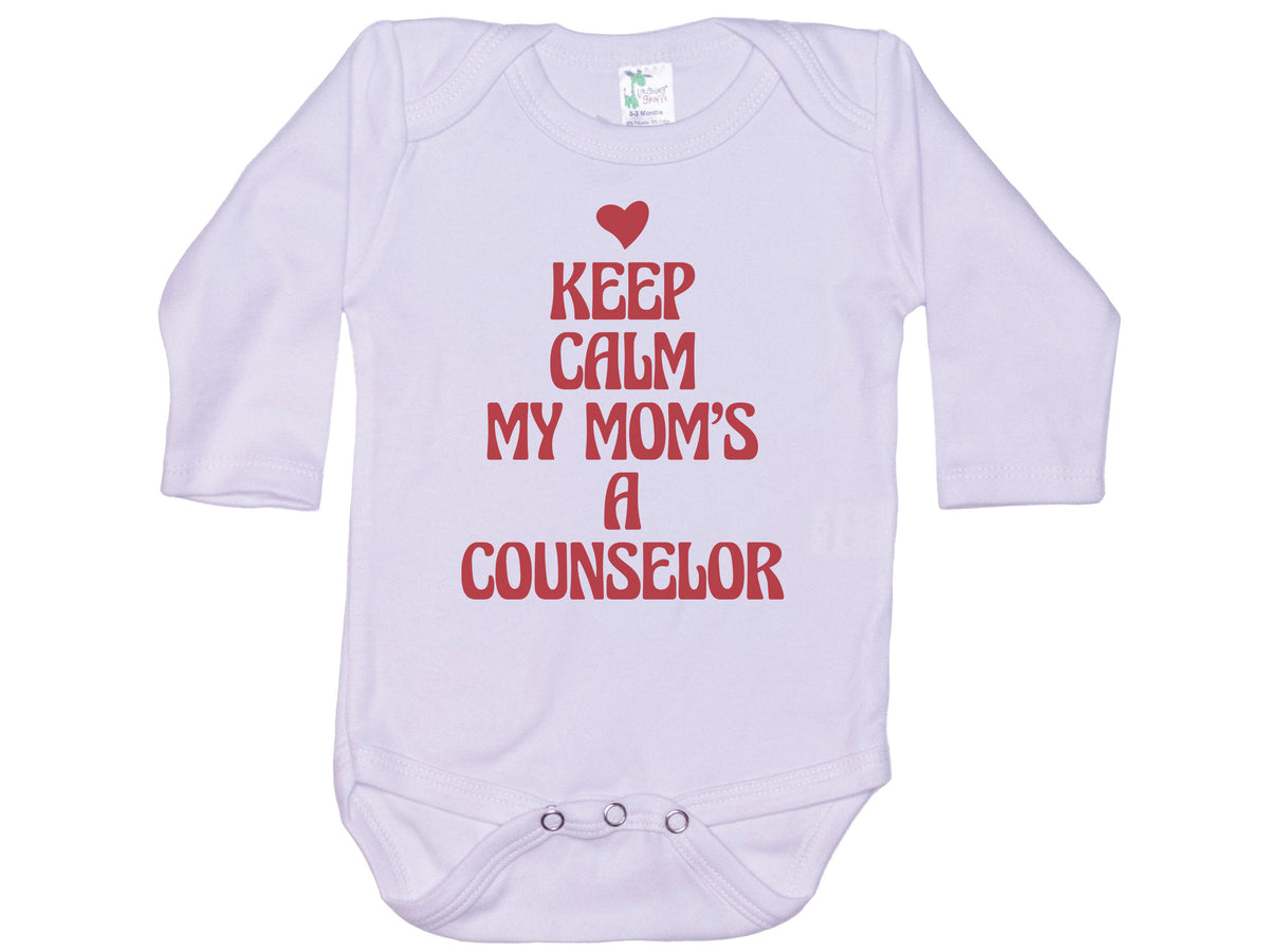 Keep Calm My Mom's A Counselor Onesie®