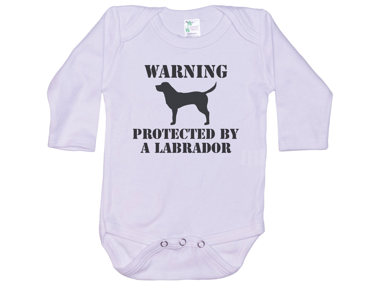 Warning Protected By A Lab Onesie®
