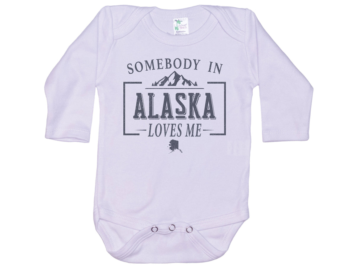 Somebody In Alaska Loves Me Onesie®