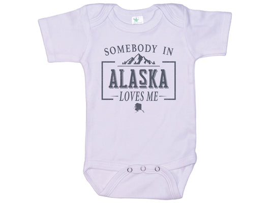Somebody In Alaska Loves Me Onesie®