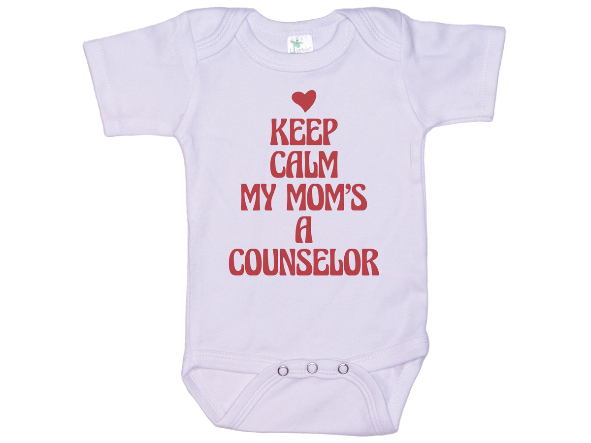 Keep Calm My Mom's A Counselor Onesie®