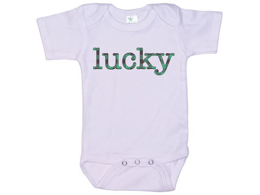 Lucky Plaid Onesie®