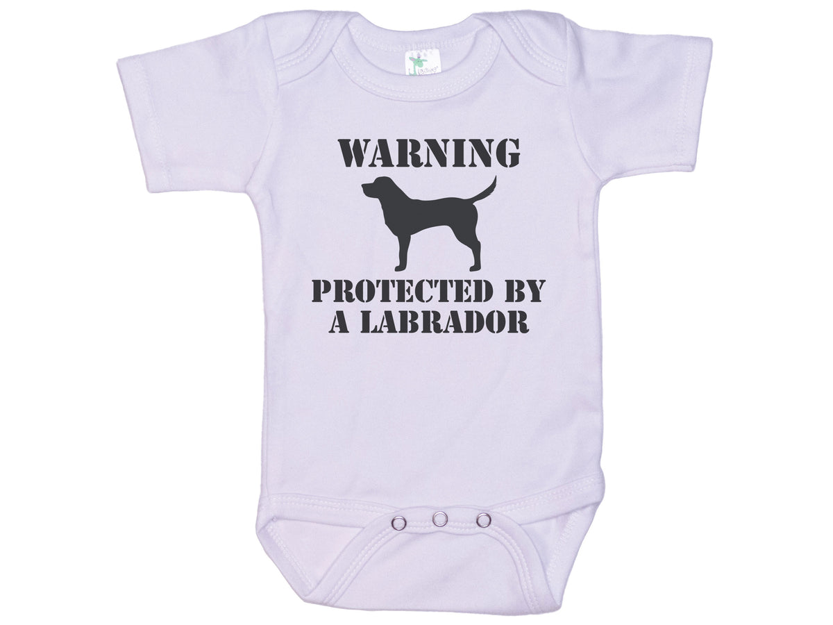 Warning Protected By A Lab Onesie®