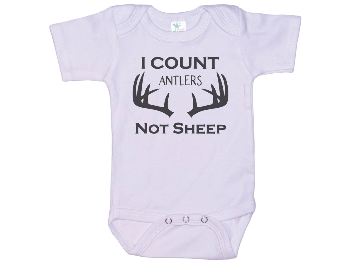 I Count Antlers Not Sheep Onesie®