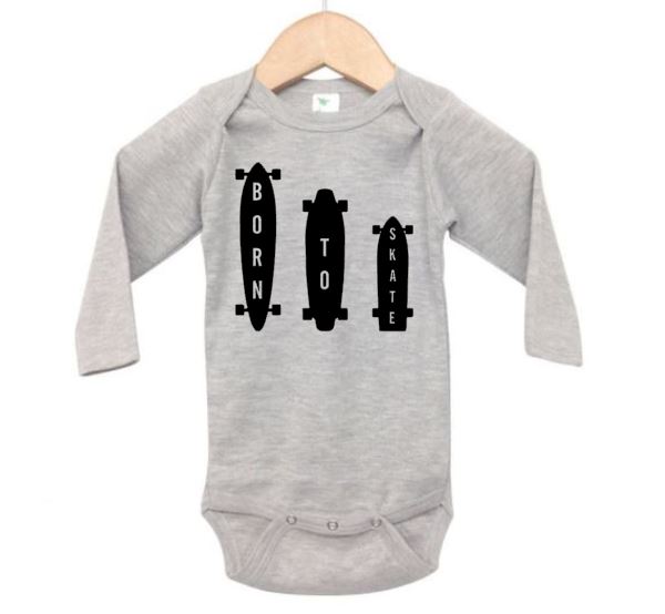Born To Skate Baby Onesie