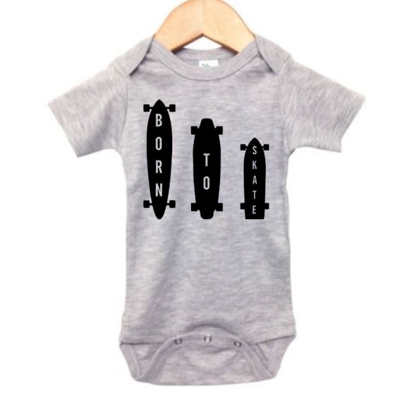 Born To Skate Baby Onesie