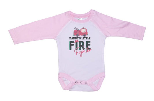 Daddy's Little Firefighter Baby Onesie