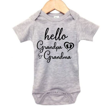 Grandpa & Grandma Pregnancy Announcement, Pregnancy Reveal, Baby Announcement, Grandma And Grandpa, Hello Grandpa, Hello Grandma, Pregnancy - Chase Me Tees LLC