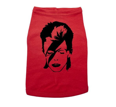 Dog Shirt, Bowie, David Bowie, Ziggy Stardust, David Bowie Dog Shirt, Dog Apparel, Pet Apparel, Puppy Shirt, Ziggy Stardust Apparel, Bowie T - Chase Me Tees LLC