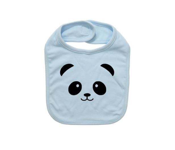 Cute Baby Bib, Panda Face, Panda Bear, Baby Panda Apparel, Baby Shower, Gift For Baby, Panda Bear Apparel, Funny Infant Bibs, Newborn Bibs - Chase Me Tees LLC