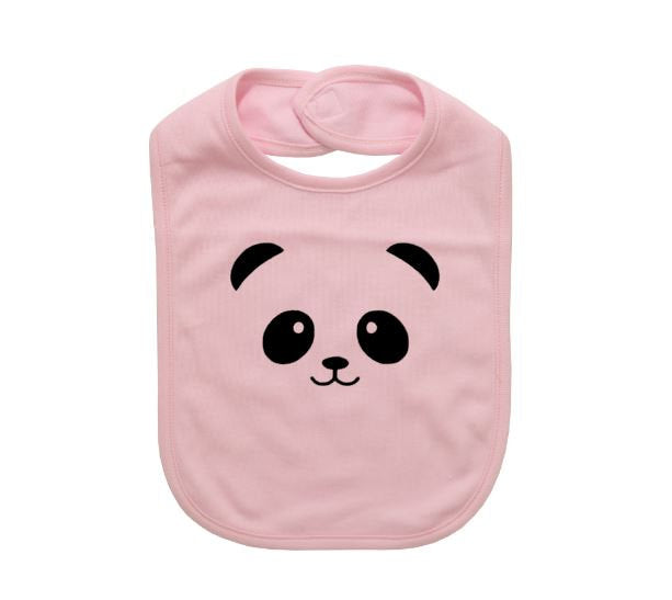 Cute Baby Bib, Panda Face, Panda Bear, Baby Panda Apparel, Baby Shower, Gift For Baby, Panda Bear Apparel, Funny Infant Bibs, Newborn Bibs - Chase Me Tees LLC