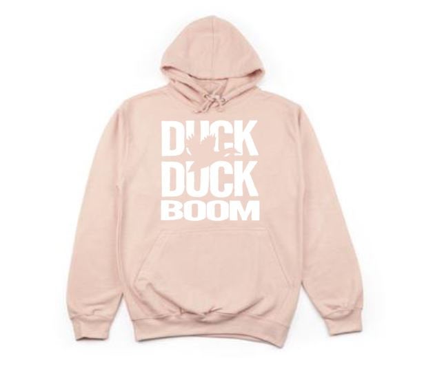 Duck Hunting Apparel, Duck Duck Boom, Duck Hunting Hoodie, Gift For Duck Hunter, Unisex Hoodie, Waterfowl Apparel, Fashion, Humor, Trendy - Chase Me Tees LLC