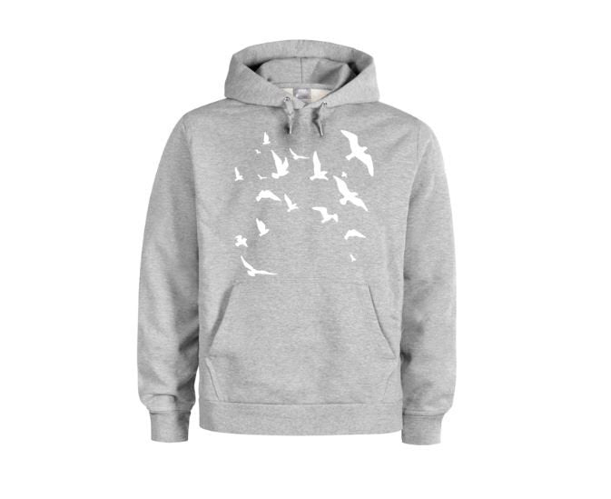 Unisex Hoodies, Flying Birds, Nature Lover, Nature Hoodie, Fashion, Trendy, Camping Apparel, Gift For Him, Gift For Her, Gift For Bird Lover - Chase Me Tees LLC