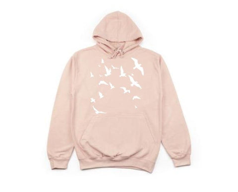 Unisex Hoodies, Flying Birds, Nature Lover, Nature Hoodie, Fashion, Trendy, Camping Apparel, Gift For Him, Gift For Her, Gift For Bird Lover - Chase Me Tees LLC