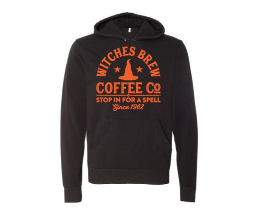 Halloween Hoodie, Witches Brew, Coffee Apparel, Funny Hoodies, Halloween Apparel, Gift For Her, Hoodies, Graphic, Halloween Outfit, Trendy - Chase Me Tees LLC