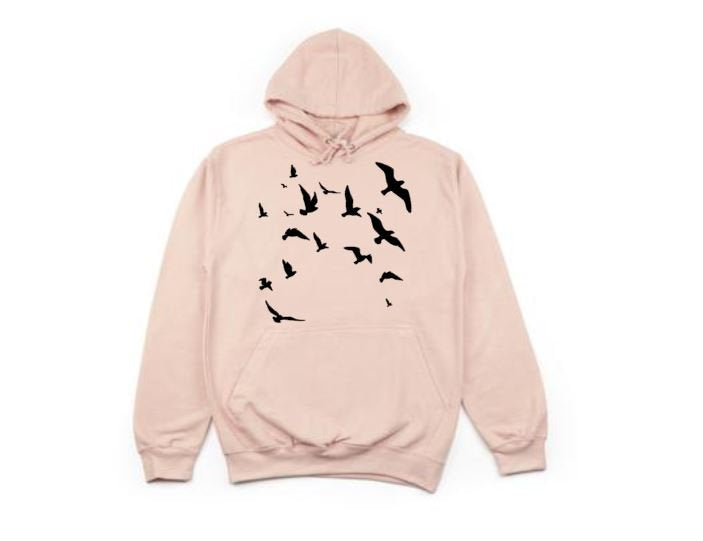 Unisex Hoodies, Flying Birds, Nature Lover, Nature Hoodie, Fashion, Trendy, Camping Apparel, Gift For Him, Gift For Her, Gift For Bird Lover - Chase Me Tees LLC