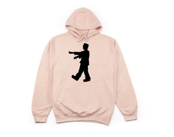 Halloween Hoodie, Frankenstein Walking, Frankenstein Apparel, Halloween Apparel, Unisex Hoodies, Trick Or Treat, Graphic Hoodie, Outdoors - Chase Me Tees LLC