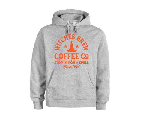 Halloween Hoodie, Witches Brew, Coffee Apparel, Funny Hoodies, Halloween Apparel, Gift For Her, Hoodies, Graphic, Halloween Outfit, Trendy - Chase Me Tees LLC