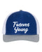 Forever Young, Bob Dylan Hat, Forever Young Hat, Trucker Hat, Baseball Cap, Bob Dylan Lover, Adjustable, 10 Different Colors!, White Text - Chase Me Tees LLC